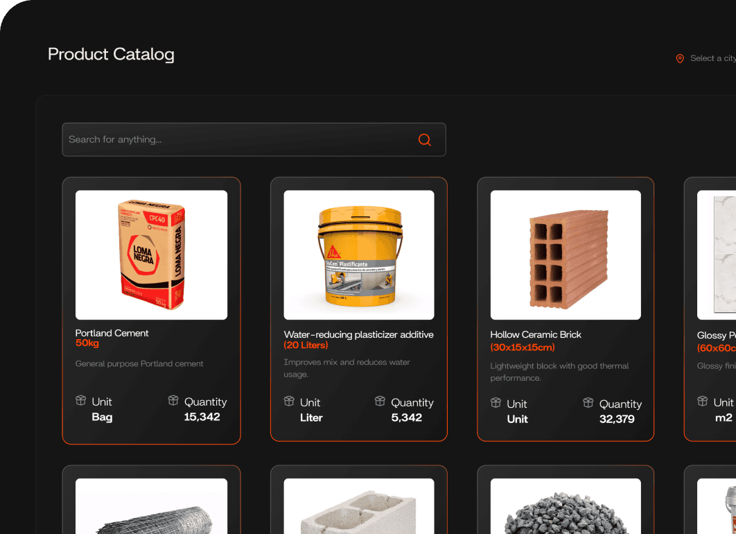 Complete management for suppliers